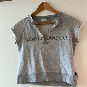 Gray Y2K Women's Top